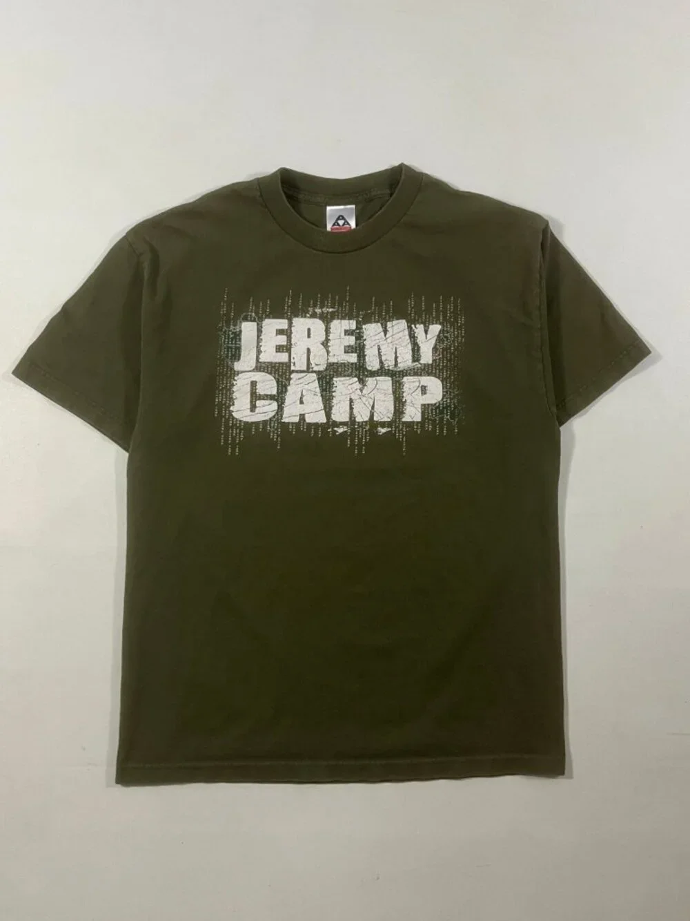 Vintage Y2K Jeremy Camp Acts 20:24 Christian Band Tee Olive Green L